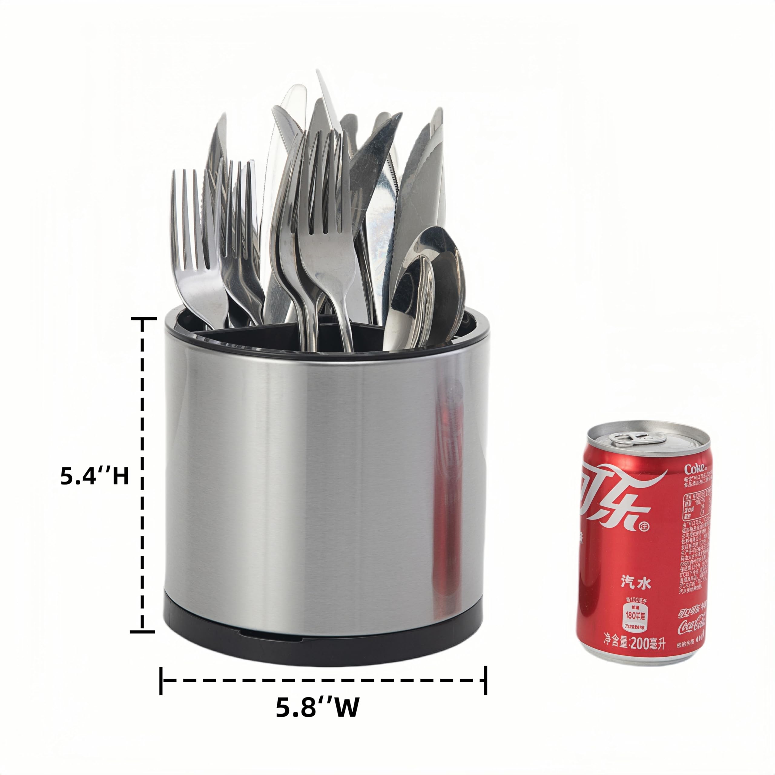 LIBODOUR Utensil Holder, 360°Rotating Kitchen Utensil Holder For Counter
