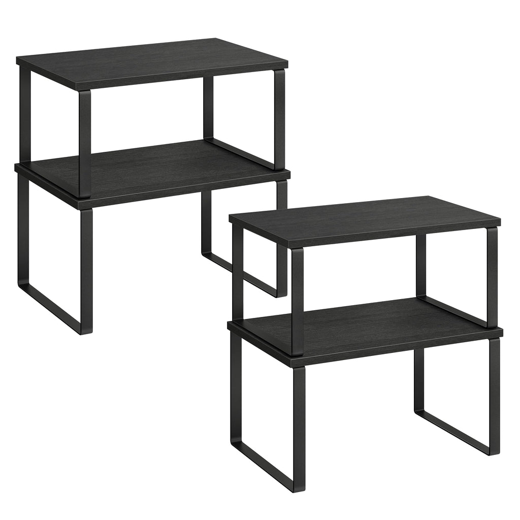 SONGMICS Cabinet Organizer Shelf, Set of 4 Spice Rack, Kitchen Storage