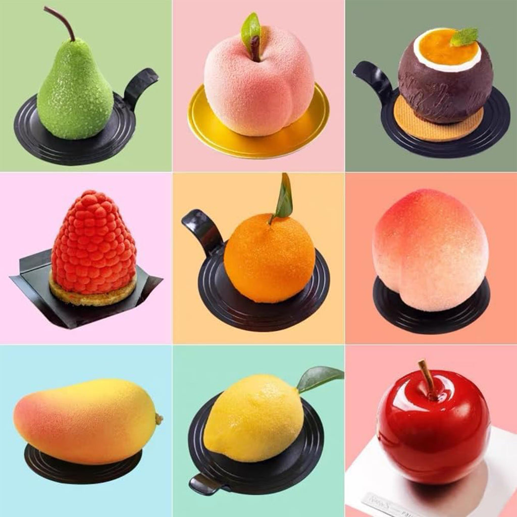 OCPO Kitchen Apple Silicone Mold for Baking Mousse Cake, 8 Cavities