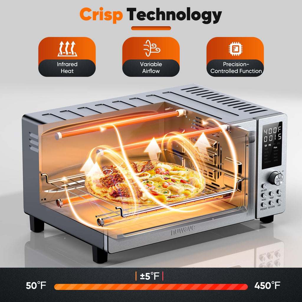 Nuwave Bravo Pro Convection Air Fryer Toaster Oven Combo