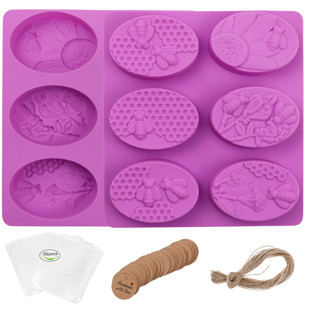 Honeycomb Soap Molds-Silicone Molds for Soap 3D Bee Soap Molds