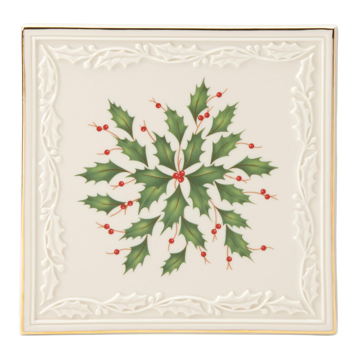 Lenox Holiday Porcelain Oblong Christmas Serving Platter