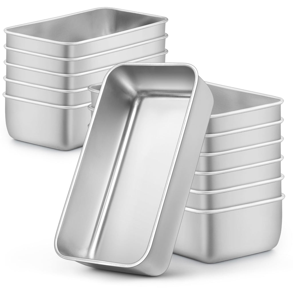 LIANYU Loaf Pan for Baking Bread, 9x5In Stainless Steel Bread Pan, 4 Pack