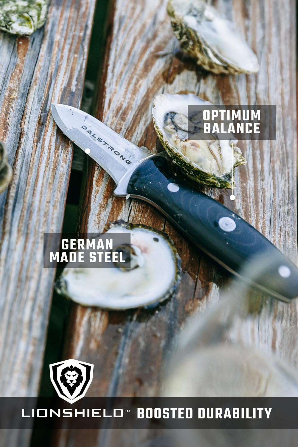 Dalstrong 3" Oyster & Clam Shucking Knife - German Steel