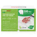 Bonsenkitchen Precut Vacuum Sealer Bags, 500 Pint 6" x 9" Food Sealer Bags