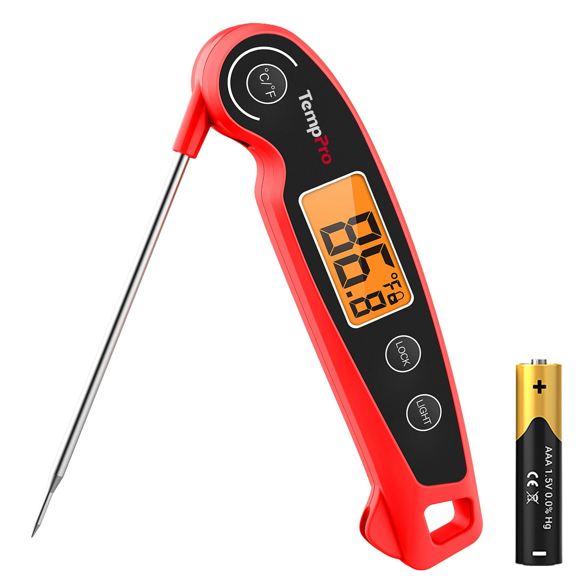 TempPro TempSwift Instant Read Meat Thermometer for Cooking