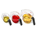 OXO Good Grips Angled Measuring Cups with Markings, Multi Size 3-Piece Set