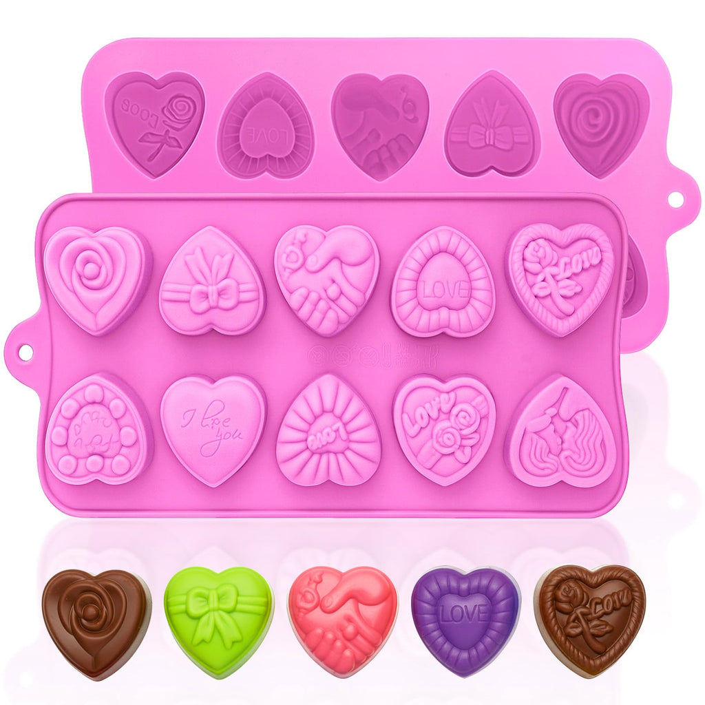 HKNMTT Snowflake Christmas Silicone Mold 12 Cavity 6 Shapes for Holiday Soap Chocolate Cocoa Bomb Ice Candy Oreo Covered Jello Xmas Winter Wax, Oven Safe Baking Frozen Moulds DIY Candle Craft Set