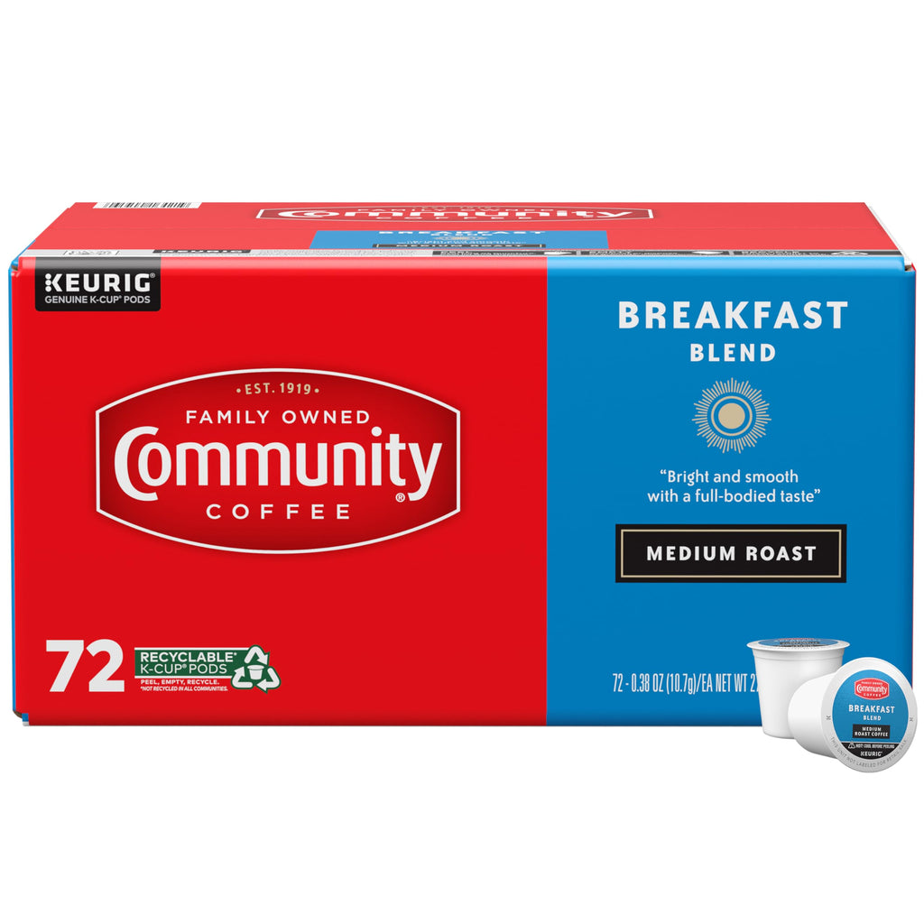 Community Coffee Grandma's Sugar Cookie Keurig K-Cup Pods, Limited Edition Holiday Flavor, Natural Ingredients, 10 Count (Pack of 1)