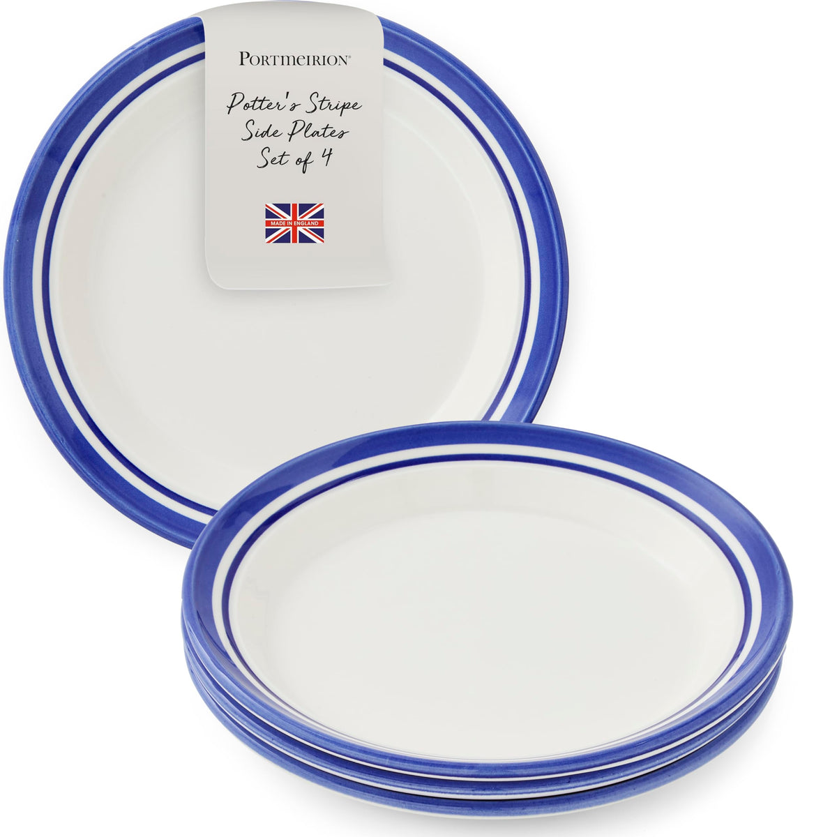 Portmeirion Potter's Mist Dinner Plate - Blue, Set of 4