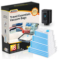 Compression Bags - Space Saver & Travel Essentials, Vacuum Seal Bags for Clothing & Luggage (18 Combo Pack)