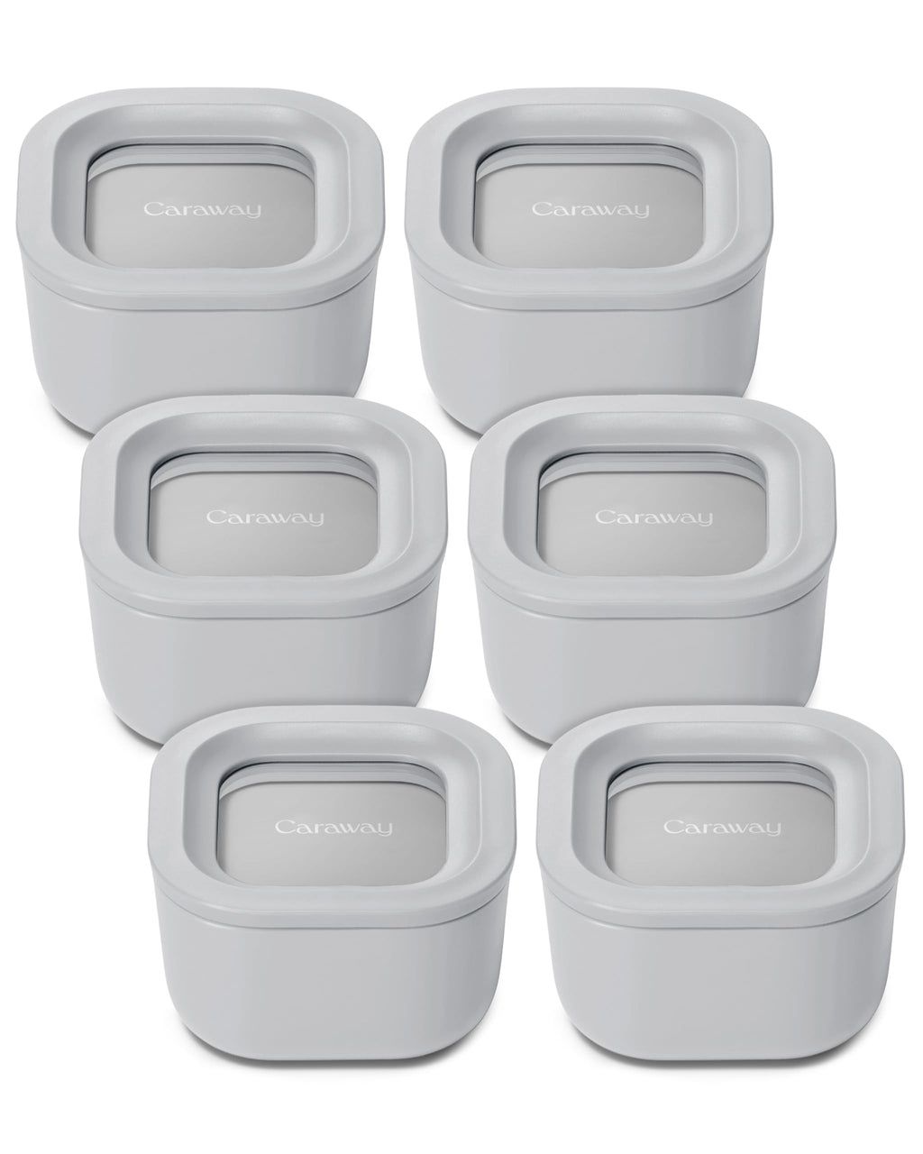Caraway 6-Piece Glass Food Storage Container Set