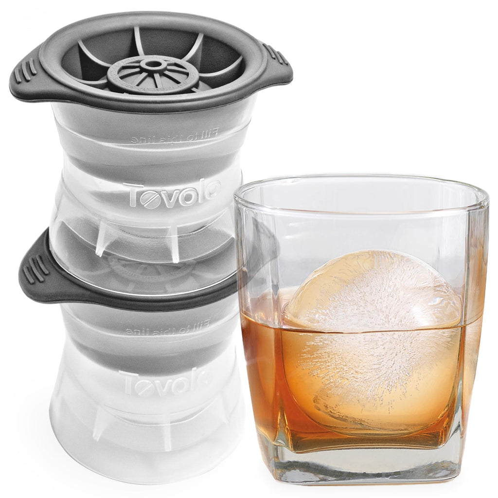 Tovolo Bulldog Ice Cube Mold Pack of 2 Craft Ice Cube Molds for Whiskey Bourbon Cocktails, Easy Fill Funny English Bull Dog Shaped Ice Cube Gifts for Bulldog Lovers, Dishwasher Safe BPA Free Silicone