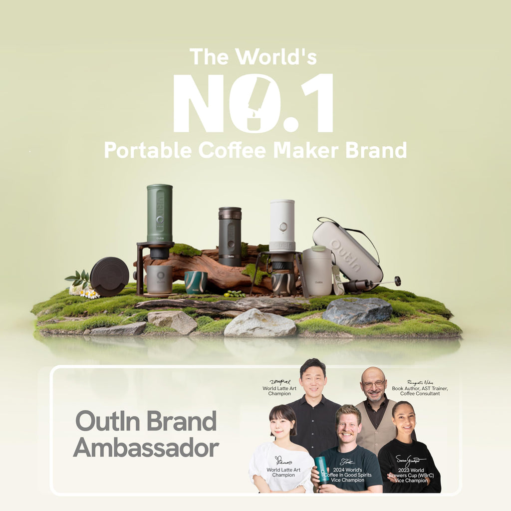 OutIn Nano Portable Electric Espresso Machine, Travel Coffee Maker