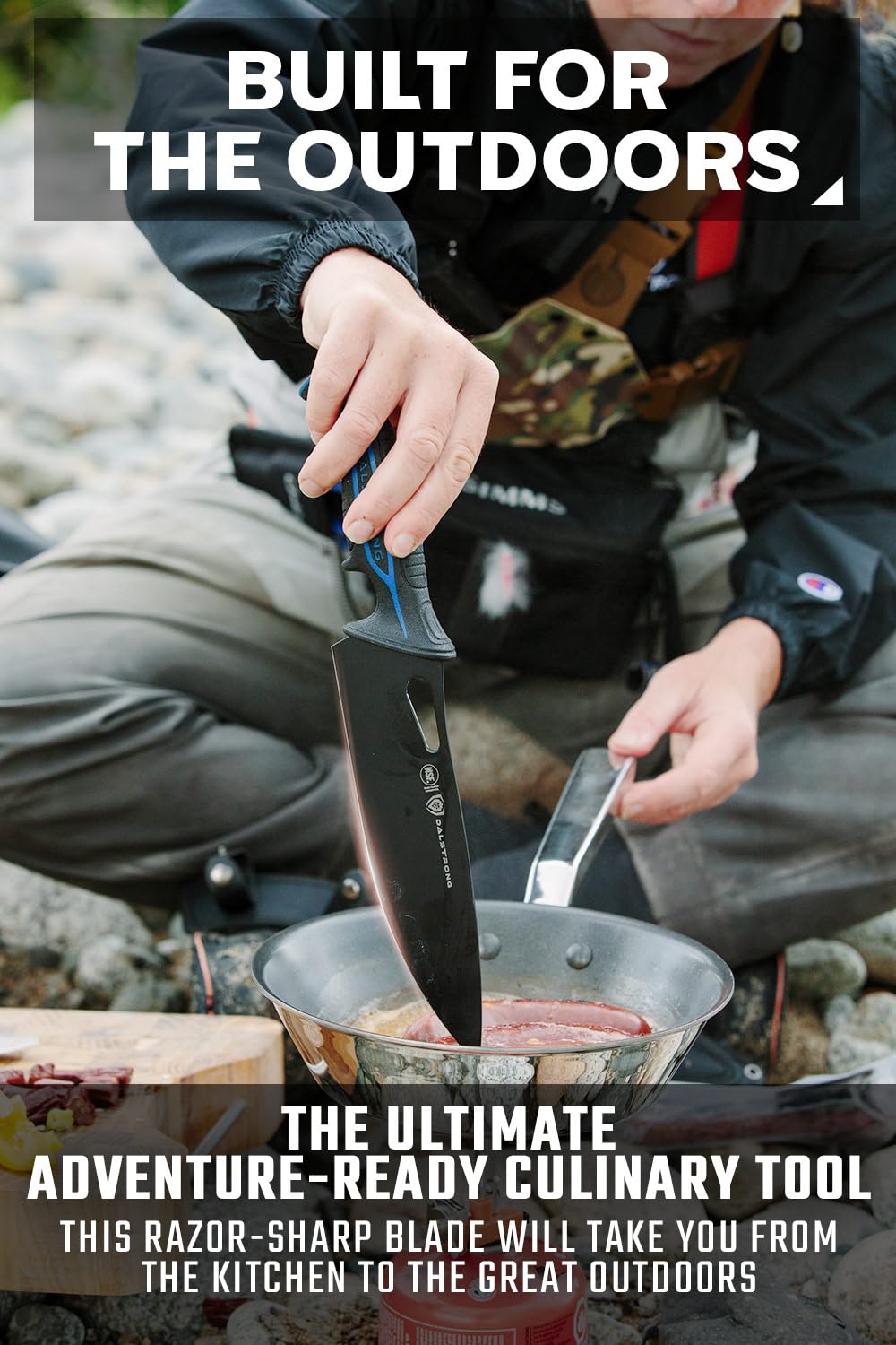 Dalstrong 8" Chef Knife — TiN-Coated 7CR17MOV Steel — For Outdoor Cooking, Camp Kitchens & Field Prep — Waterproof Polypropylene Handle, Corrosion-Resistant, Night Shark, customer support