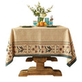 patdrea Vintage French Linen Tablecloth,Square,55"x55"-Wensel