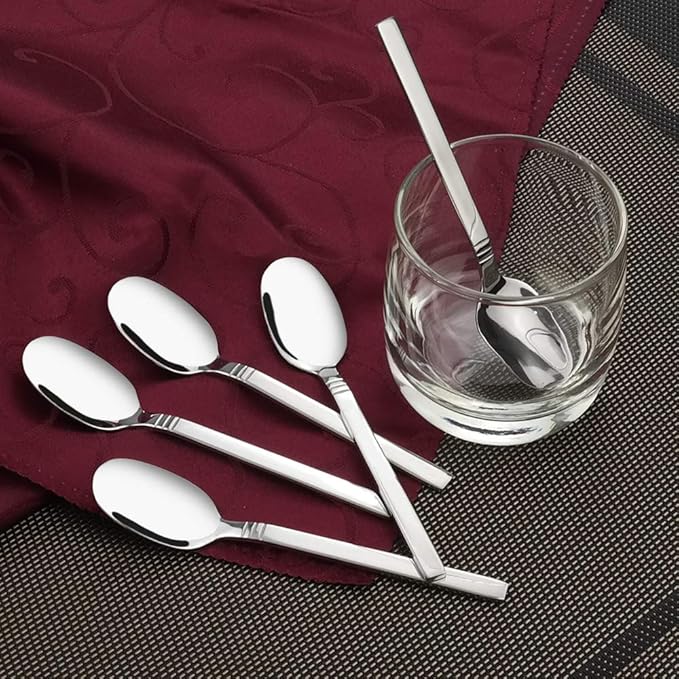 Fiazony 12-Piece Demitasse Espresso Spoons, Mini Coffee Spoon, 5 Inches