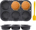 Laexepelle Silicone Bread Loaf Pan with Oil Brush, Nonstick Sourdough Loaf Pan, Silicone Molds for Baking English Muffins, Hamburger, Whoopie Pies, Egg bites, Corn Bread, Tarts