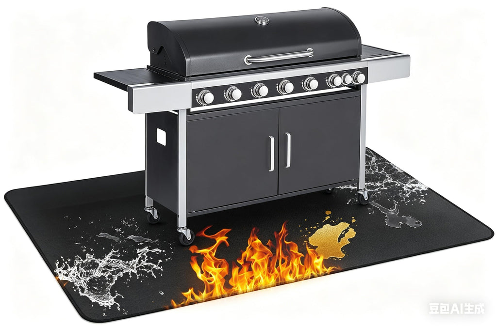 60 x 40 inch Firepit Mat for Outdoor Grill, Fireproof Mats for Under Reusable Oil-Proof Waterproof Grill Mats Repalce BBQ Pad for Deck Patio Grass Fire Pit Accessories for Outside