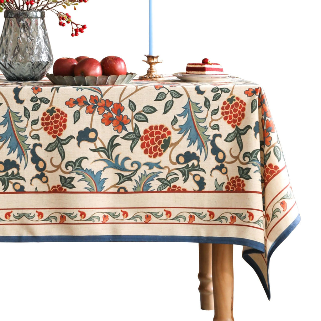 patdrea Vintage French Linen Tablecloth,Rectangular,94"x63"-Noah