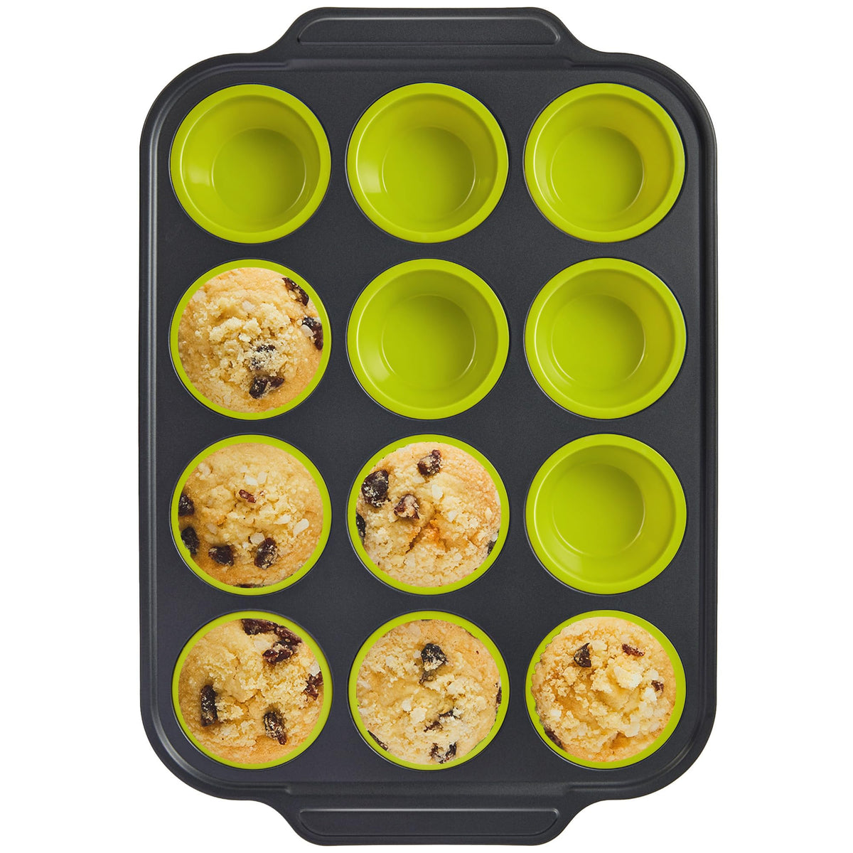 BRONYPRO Silicone Muffin Pans for Baking with Metal Frame, Egg Bite Molds, Cupcake Pans 12 Regular Size, Muffin Tins Easy to Pop Nonstick Non Toxic Bakeware for Oven,Rose Pink