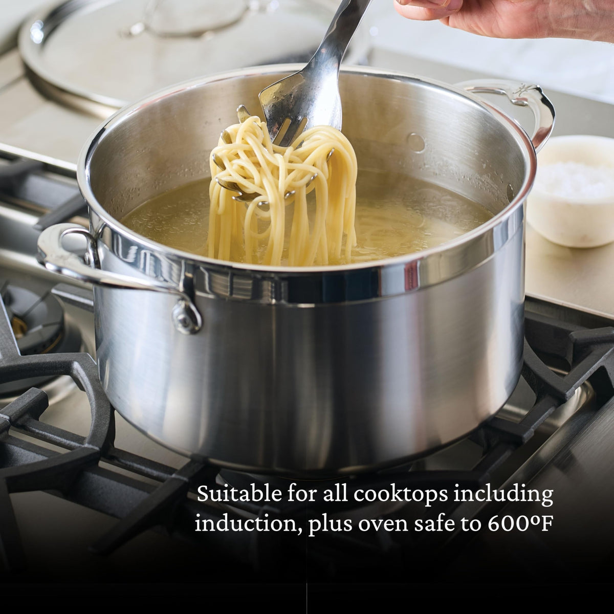 Hestan - ProBond Collection - Professional Clad Stainless Steel Stock Pot, Induction Cooktop Compatible, 8 Quart