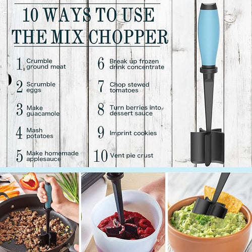 2 Pack Meat Chopper Ground Beef Masher Tool for Hamburger