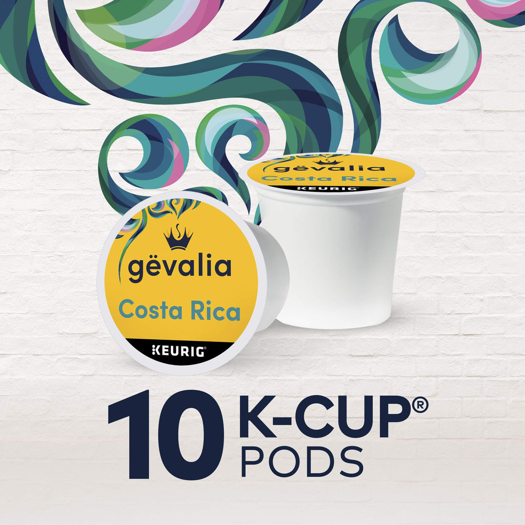 Gevalia Kaffe Special Reserve Costa Rica Medium Roast K-Cup Coffee Pods (10 Pods)