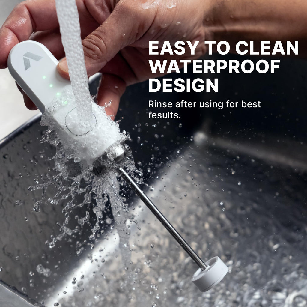 Subminimal NanoFoamer Milk Foamer - Rechargeable Handheld Frother - White