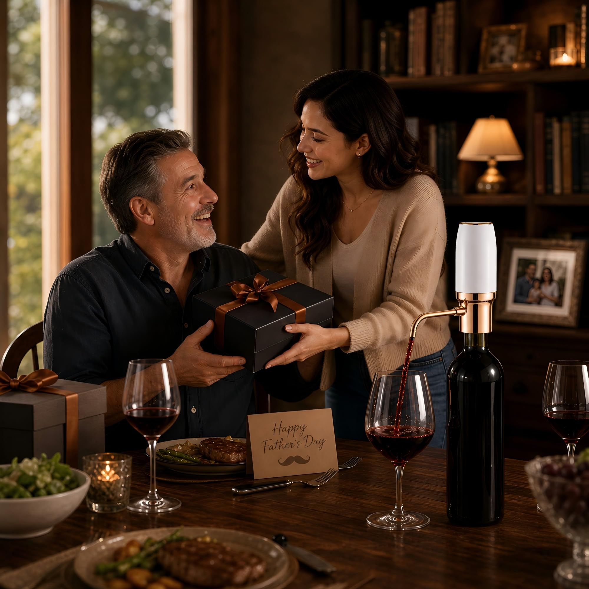 BLUBYEES Electric Wine Aerator and Automatic Wine Dispenser