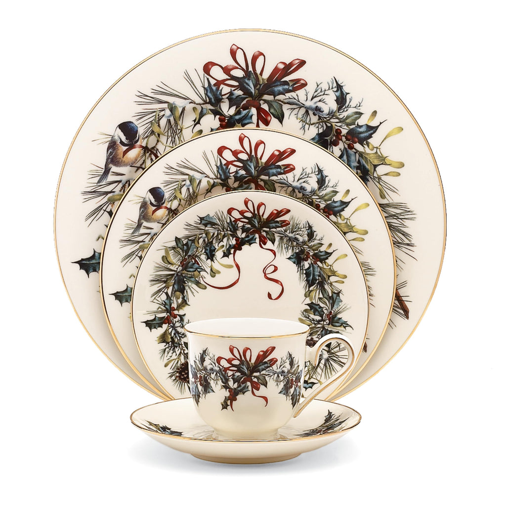 Lenox Winter Greetings Porcelain Covered Christmas Gravy Dish, 64oz