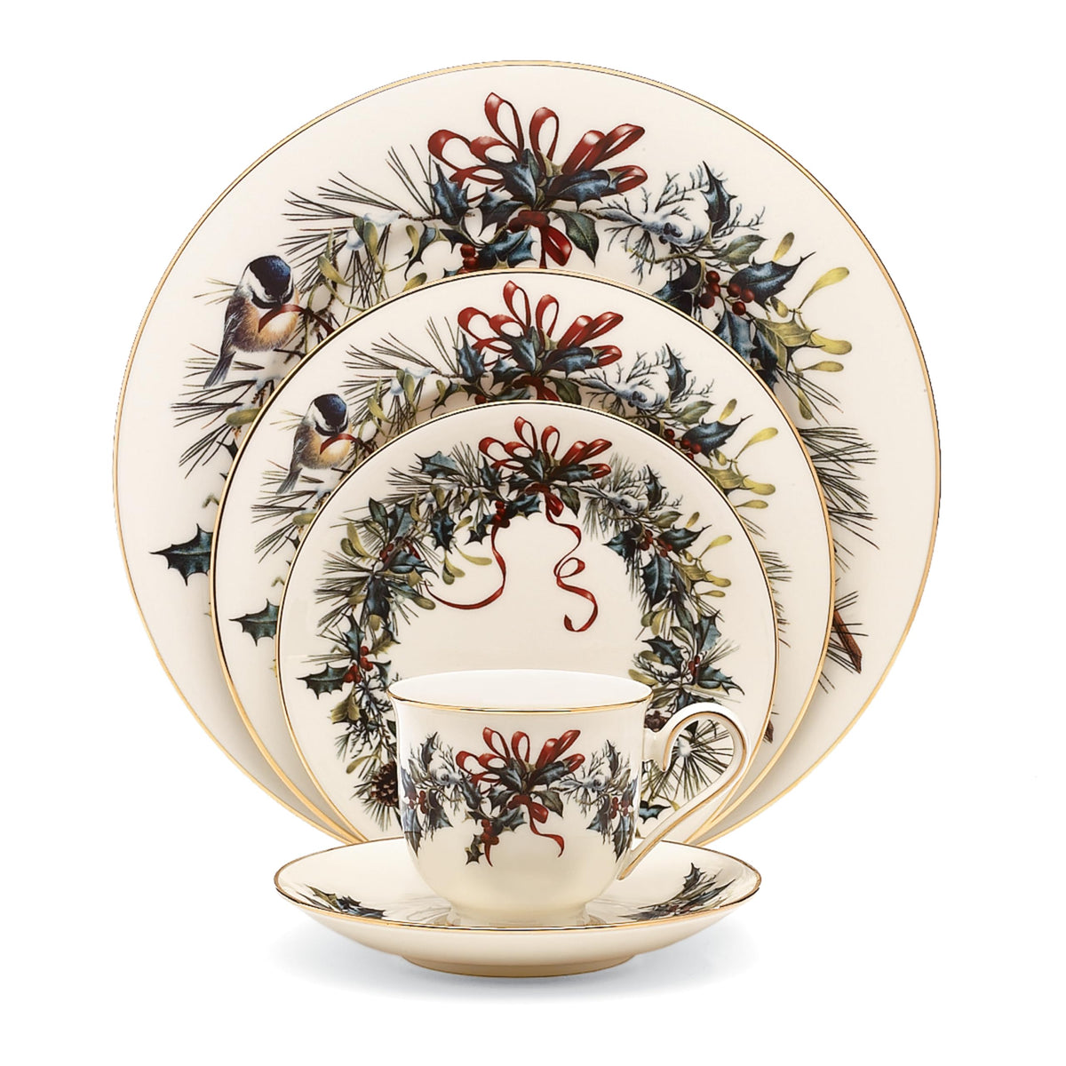 Lenox Winter Greetings Porcelain Covered Christmas Gravy Dish, 64oz