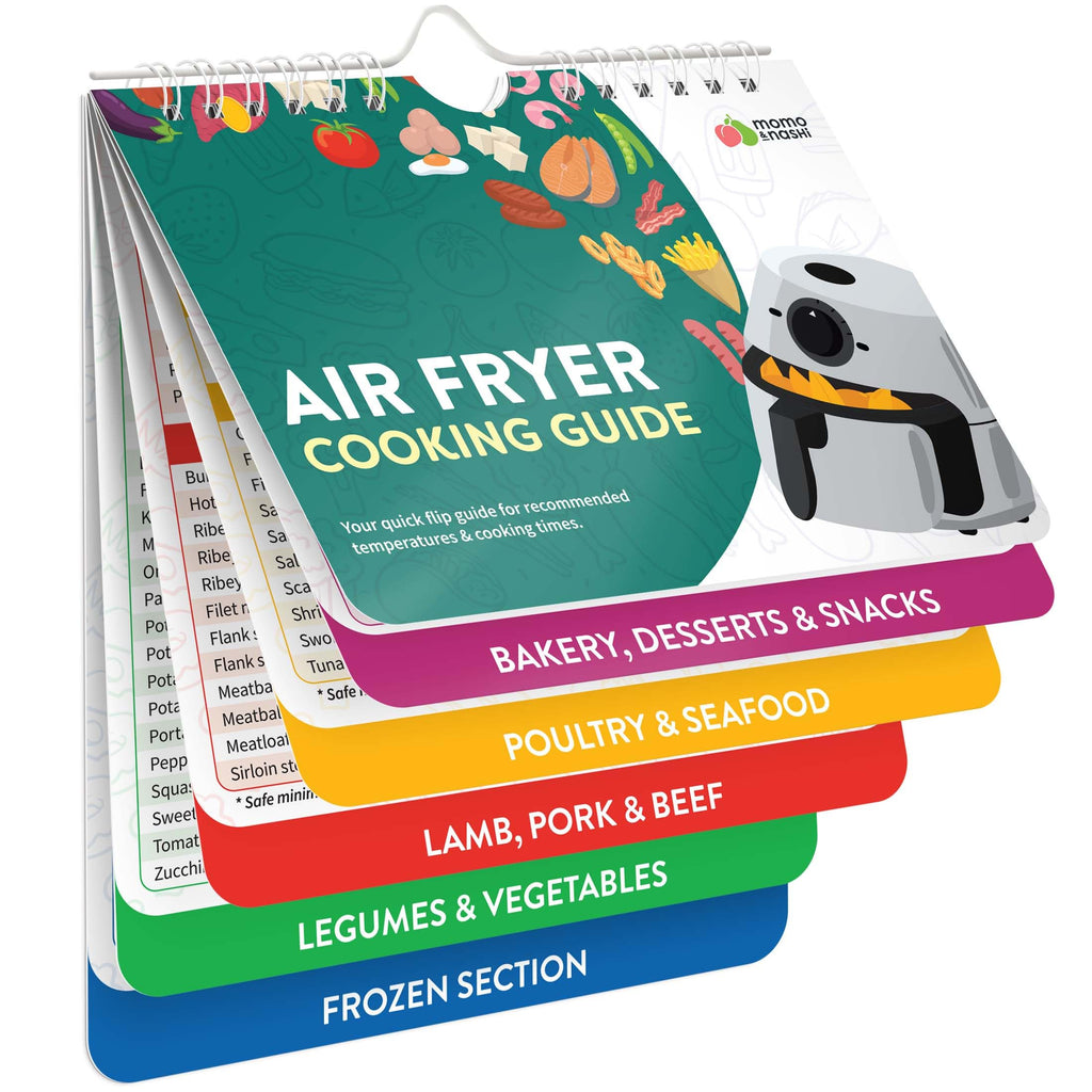 Air Fryer Cheat Sheet Magnets Booklet - Air Fryer Cookbook for Beginners - Air Fryer Liners - Air Fryers Kitchen Gifts Gadgets 2026 - Air Fryer Accessories Cook Books Kitchen+Gadgets Cooking Guide