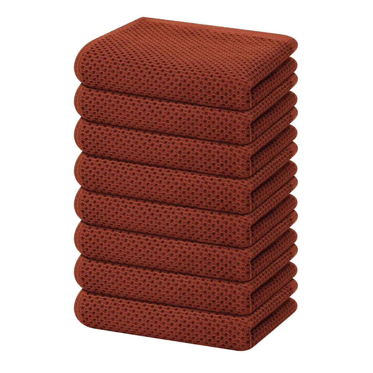 Homaxy 100% Cotton Waffle Weave Kitchen Dish Cloths, Ultra Soft Absorbent Quick Drying Dish Towels, 12 x 12 Inches — 12 x 12 - 12 Pack — 13 X 28 - 8 Pack