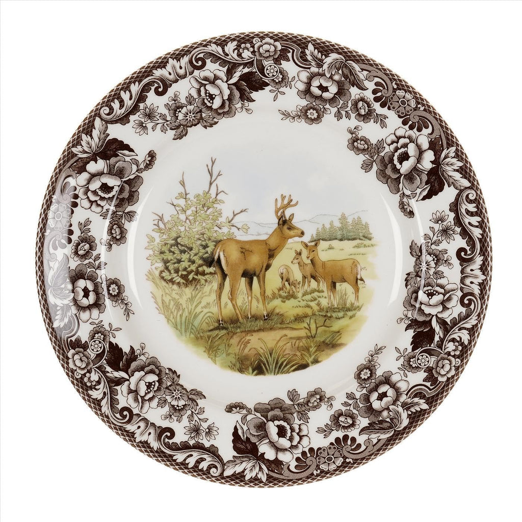 Spode Woodland Dinner Plate, Lapwing, 10.5” | Made in England | Ideal Hunting Cabin Décor | Microwave and Dishwasher Safe