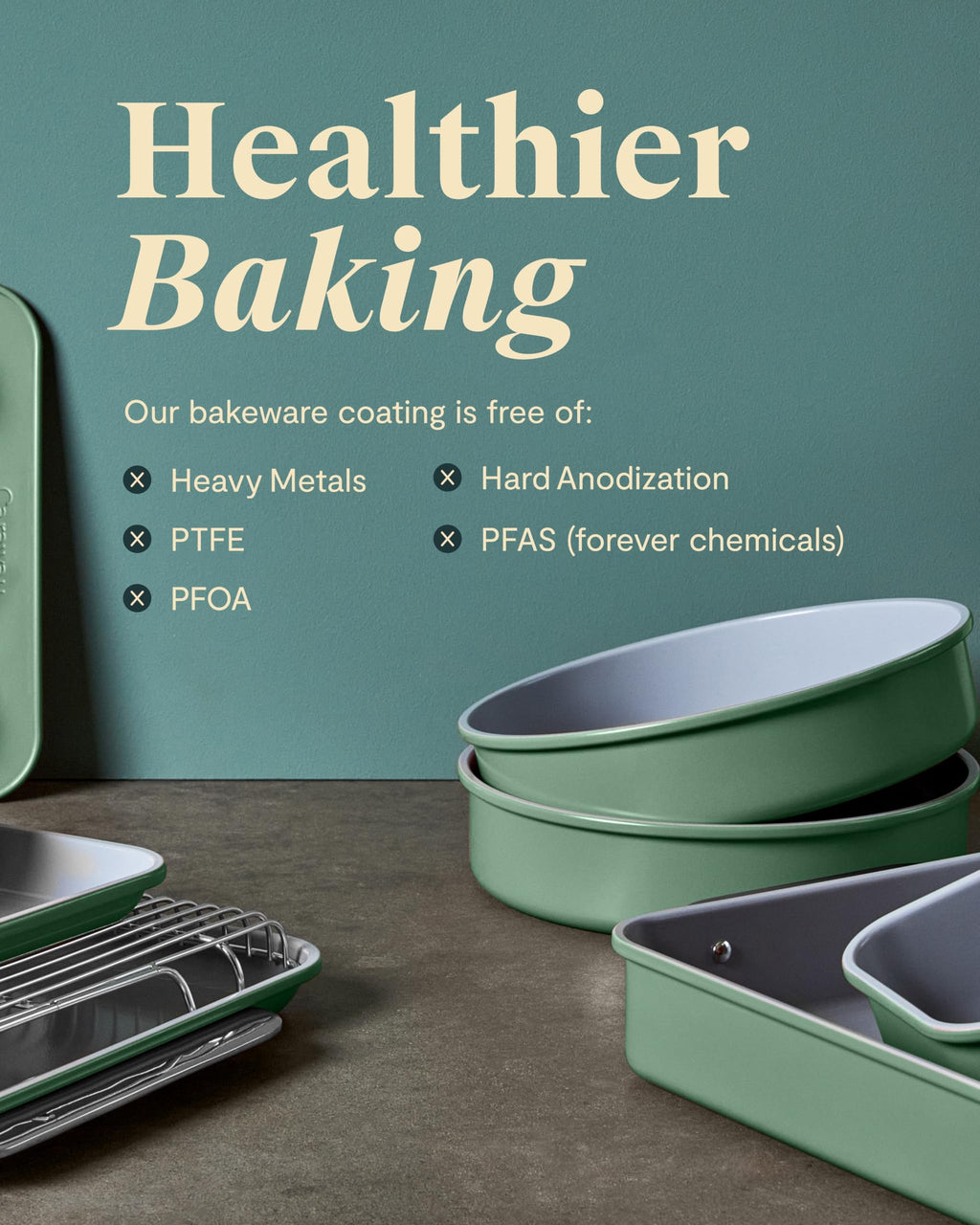 Caraway Non-Stick Ceramic Medium Baking Sheet Duo