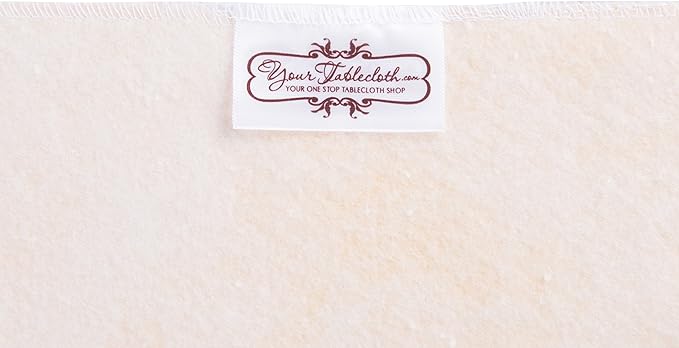 Yourtablecloth Heavy Duty Vinyl Rectangle or Square Tablecloth – 6 Gauge Heavy Duty Tablecloth – Flannel Backed – Wipeable Tablecloth with Vivid Colors & Many Sizes 60 x 120 White