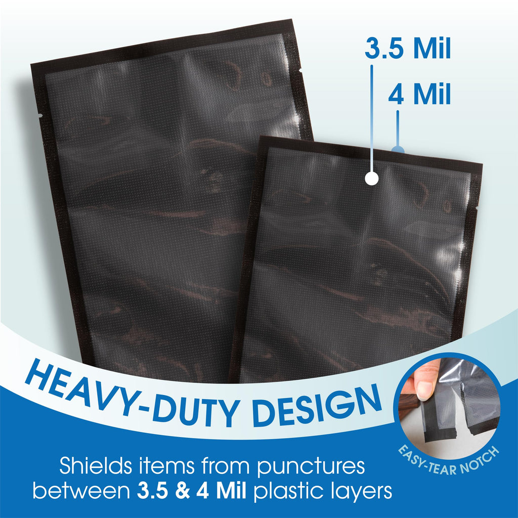 6" X 10" Vacuum Sealer Bags - 200 Count BPA-Free Food Storage Bags