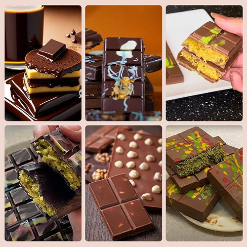 2 Pack Chocolate Bar Mold for Dubai Chocolate