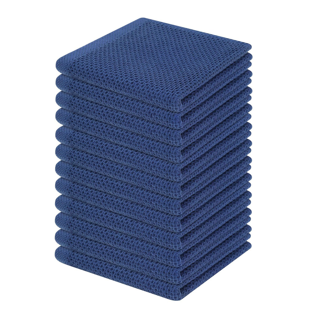 Homaxy 100% Cotton Waffle Weave Kitchen Dish Cloths 12-Pack, Coffee