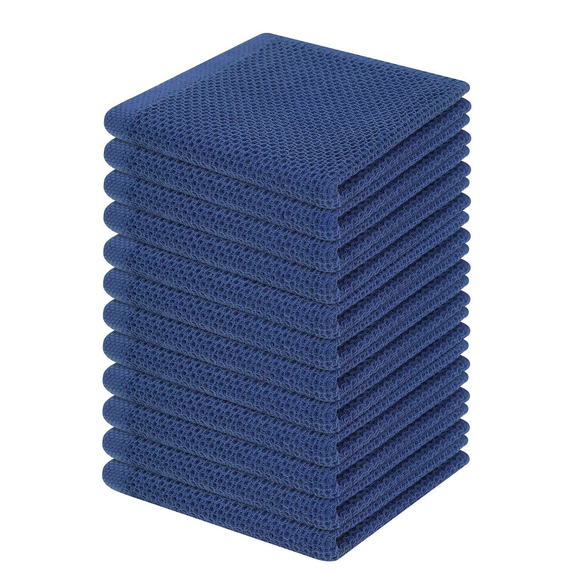 Homaxy 100% Cotton Waffle Weave Kitchen Dish Cloths 12-Pack, Coffee