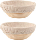 DOYOLLA Mini Bread Dough Proofing Basket & Liner (Set of 6, 5 inch), Sourdough Bread Bakery Bowls for Professional & Home Bakers
