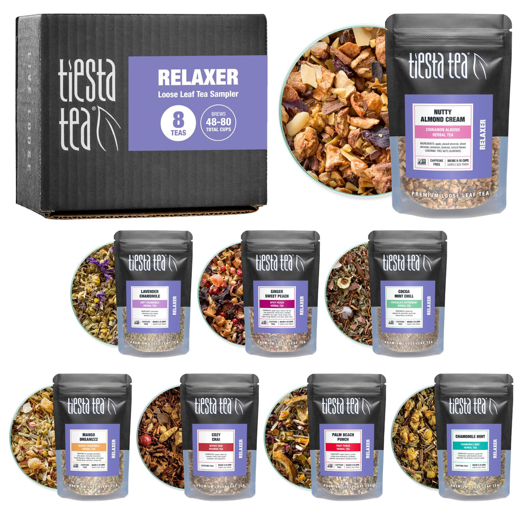 Tiesta Tea - Herbal & Rooibos Tea Sampler Dry Flight Set, Loose Leaf