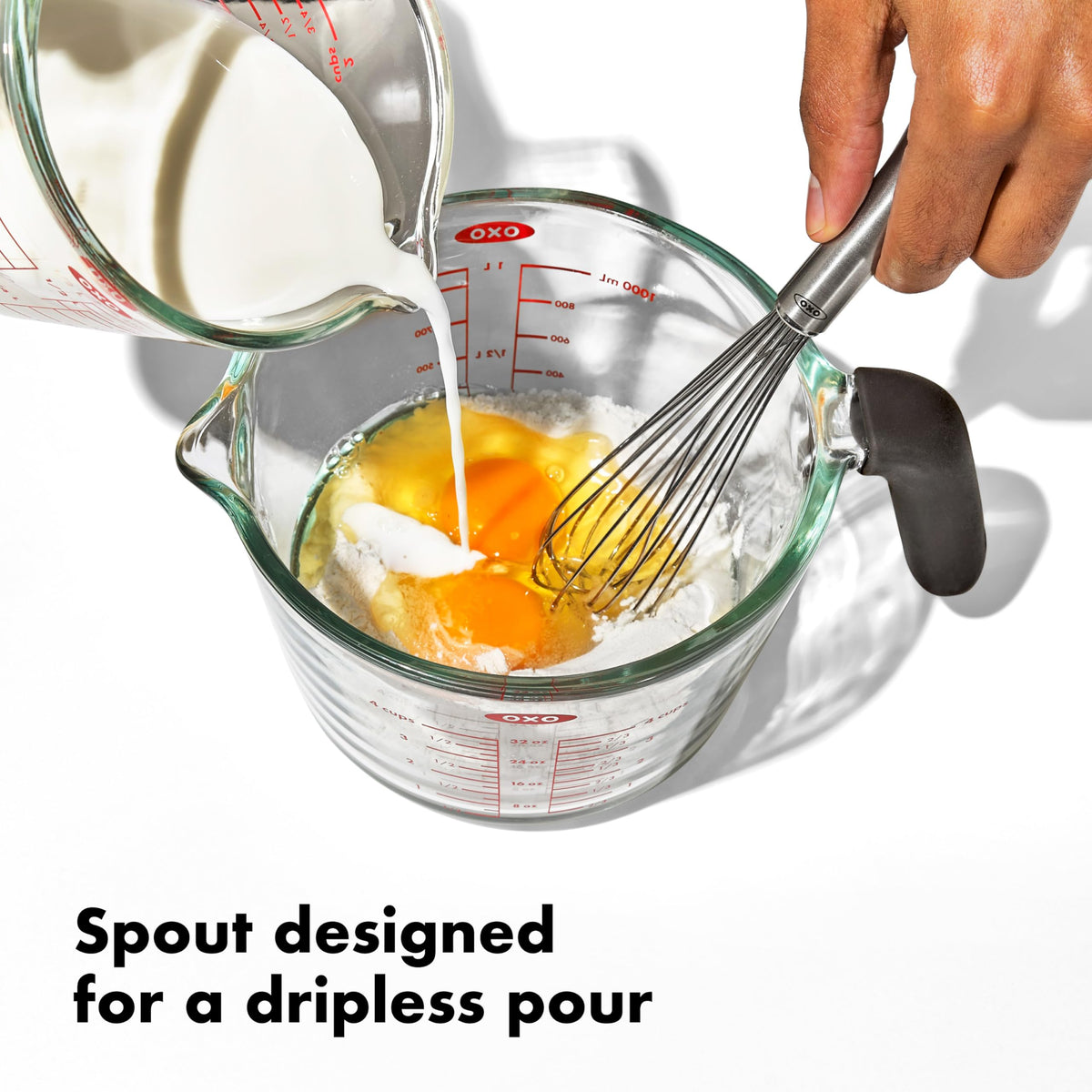 OXO Good Grips 2 Cup Glass Measuring Cup With Lid