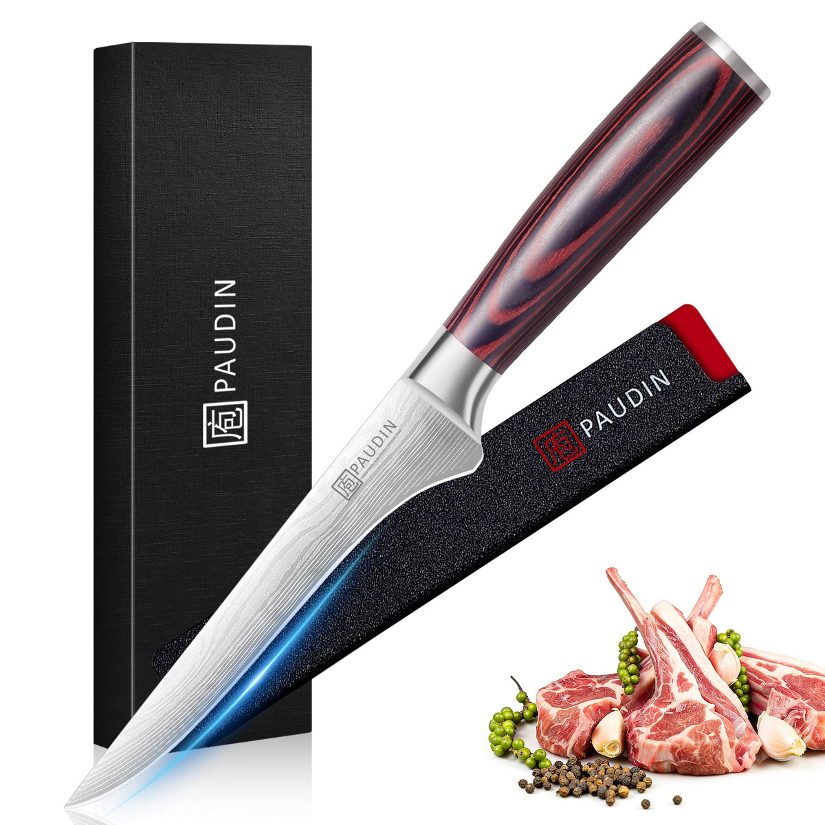 PAUDIN Bread Knife, 10 inch Serrated Knives, Bread Knife for Homemade Bread