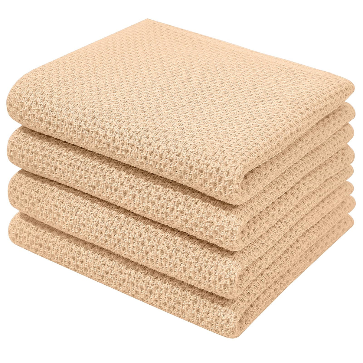 Homaxy 100% Cotton Waffle Weave Kitchen Dish Cloths, Ultra Soft Absorbent Quick Drying Dish Towels, 12 x 12 Inches — 12 x 12 - 12 Pack — 13 X 28 - 4 Pack