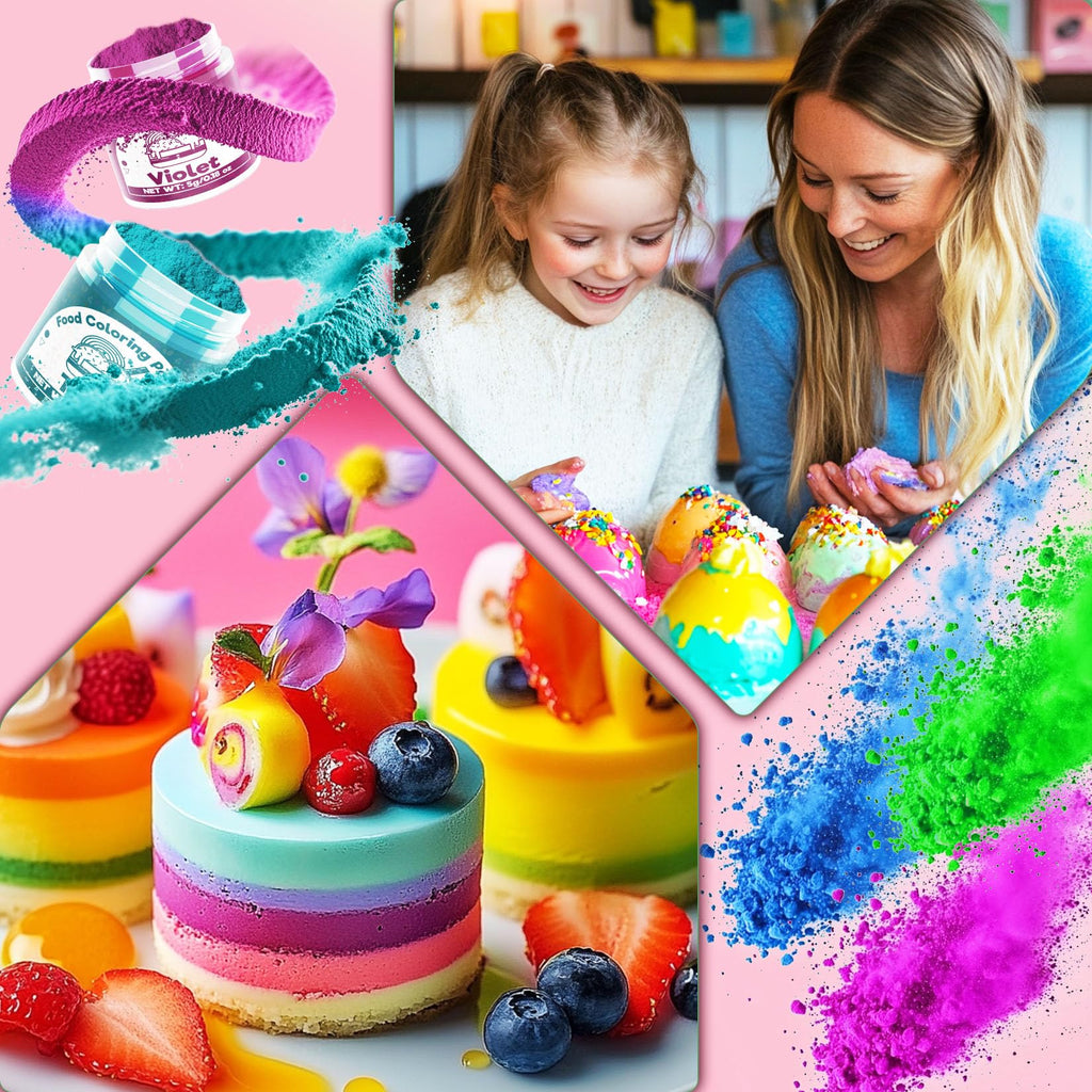 Food Coloring Powder for Baking - 15 Bright Colors Powdered Food Coloring, Flavorless High Concentrated Upgraded Food Dye for Icing, Baking, Cake Decorating, Cooking, Frosting - 5g/each