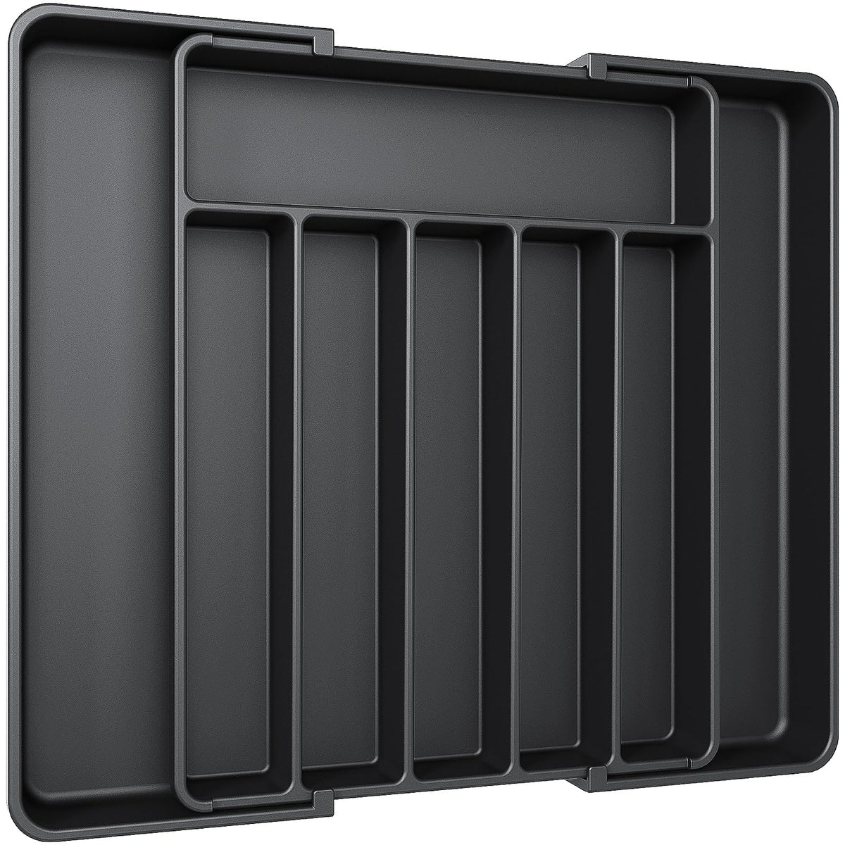 Aujen Silverware Drawer Organizer, Adjustable Utensil Cutlery Tray