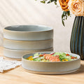 theterra 7.5" Ceramic Pasta Bowls Set of 4, Salad Bowls