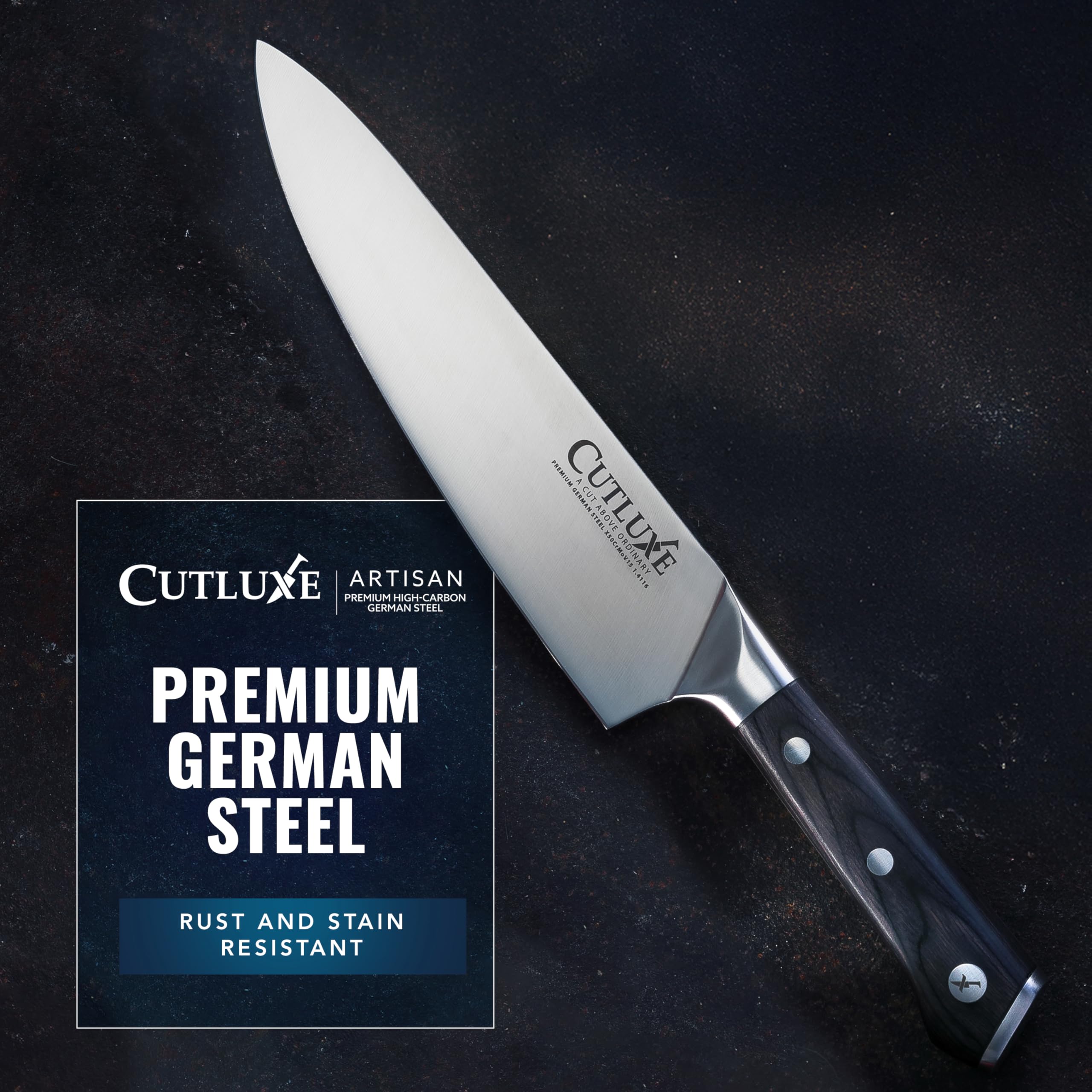 Cutluxe Kitchen Knives, 5-Piece Chef Knife Set – Razor Sharp German Steel